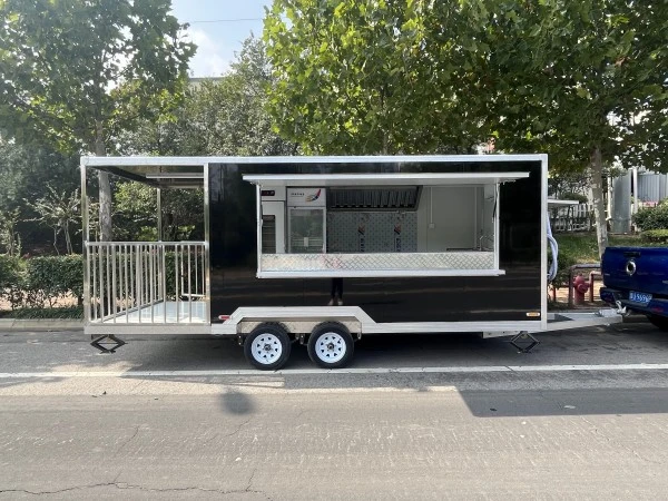 Galvanized Steel Square Food Trailer